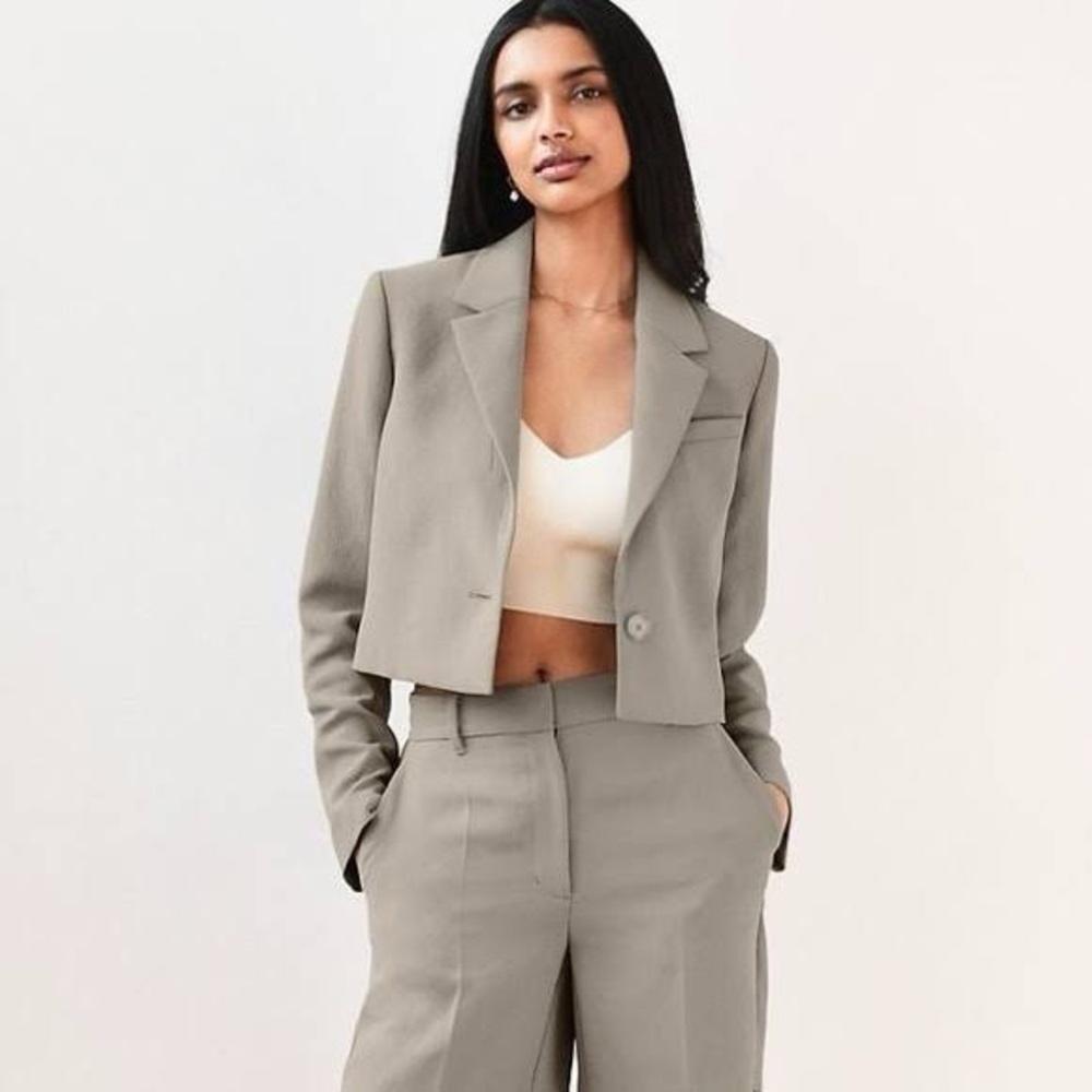 Wilfred La Paz Crop Blazer Size S color tannin